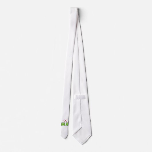 Frosch-Prinz und Frosch-Prinzessin, mit Herzen Krawatte (Rückseite)