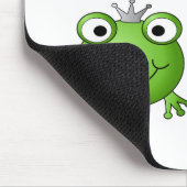 Frosch-Prinz und Frosch-Prinzessin, mit Herzen Mousepad (Ecke)