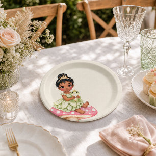 Frosch-Prinzessin-Baby-Party Pappteller