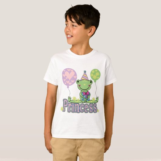 Frosch-Prinzessin Birthday Tshirts und Geschenke (Vorne ganz)