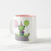 Frosch-Prinzessin Birthday Tshirts und Geschenke Zweifarbige Tasse (Vorderseite Links)