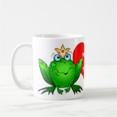 Frosch-Prinzessin Prinz Love Names Kaffeetasse (Links)