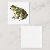 Frosch Quadratische Visitenkarte (Vorne/Hinten)