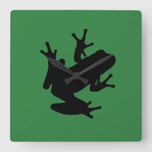 Frosch Quadratische Wanduhr