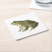 Frosch Rechteckiger Pappuntersetzer (angewinkelt)