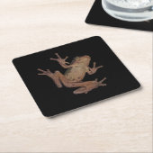 Frosch Rechteckiger Pappuntersetzer (angewinkelt)