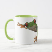 Frosch Red Mit Augen Green Mattiert Glass Coffee T Tasse (Links)