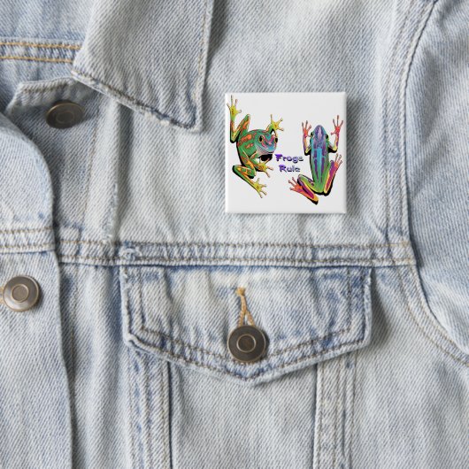 Frosch-Regel-Knöpfe Button (Beispiel)