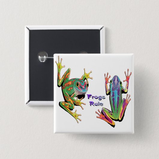 Frosch-Regel-Knöpfe Button (Vorne & Hinten)