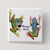 Frosch-Regel-Knöpfe Button (Vorderseite)