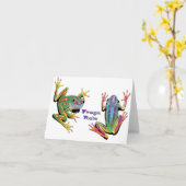 Frosch-Regel-Mitteilungskarten Karte (Gelbe Blume)