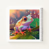 Frosch-Regenabdeckung Notizblock (Rückseite)