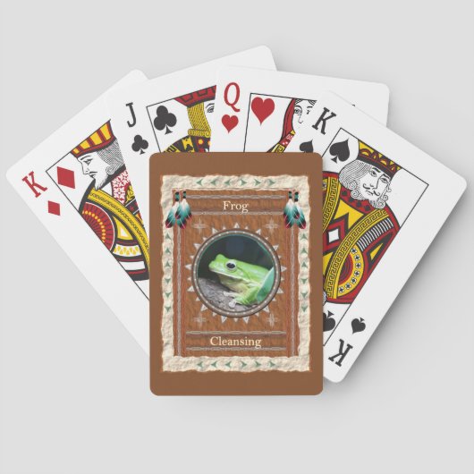 Frosch - Reinigen der klassischen Spielkarten (Rückseite)