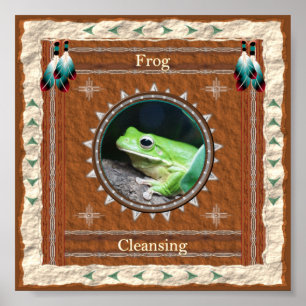 Frosch-Reinigungsenergie Poster