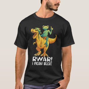 Frosch Reitender Rex Rawr Blöken Geburtstag Junge  T-Shirt