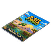 Frosch, Retro-8-Bit-Pixel-Art Notizblock (Linke Seite)