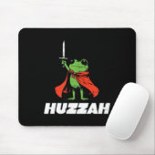 Frosch-Ritter-Schwert Huzzah Mittelalter Lustiges Mousepad (Mit Mouse)