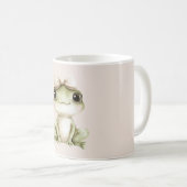 Frosch Rosa Schleife Kaffeetasse (VorderseiteRechts)