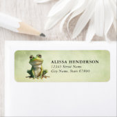 Frosch-Rücksendeadressen-Aufkleber (Insitu)