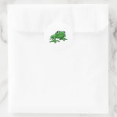 Frosch Runder Aufkleber (Tasche)