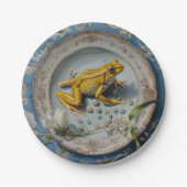 Frosch - Rundpapier-Teller Pappteller (Vorderseite)