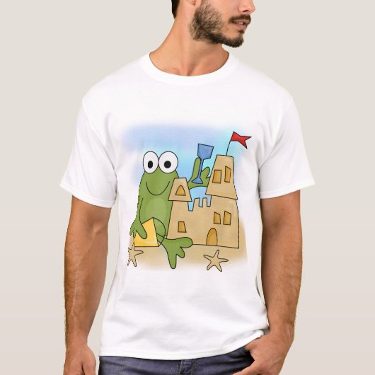 Frosch-Sand-Schloss-T-Shirts und Geschenke T-Shirt (Vorderseite)