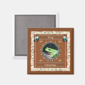 Frosch - Säuberungsmagnet Magnet (Vorderseite/Rückseite)