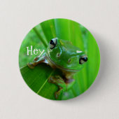 Frosch-Schaltfläche für Grüne Bäume Button (Vorderseite)