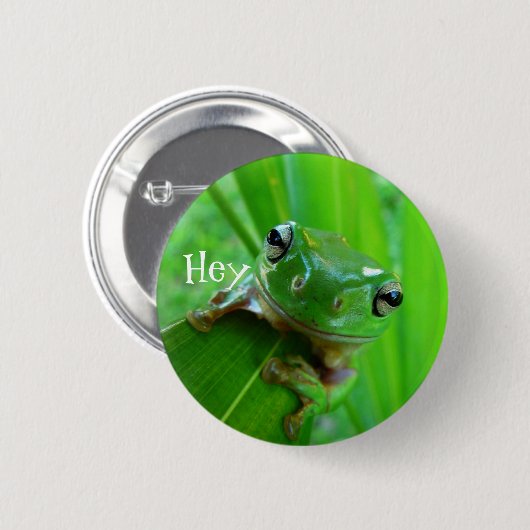 Frosch-Schaltfläche für Grüne Bäume Button (Vorne & Hinten)