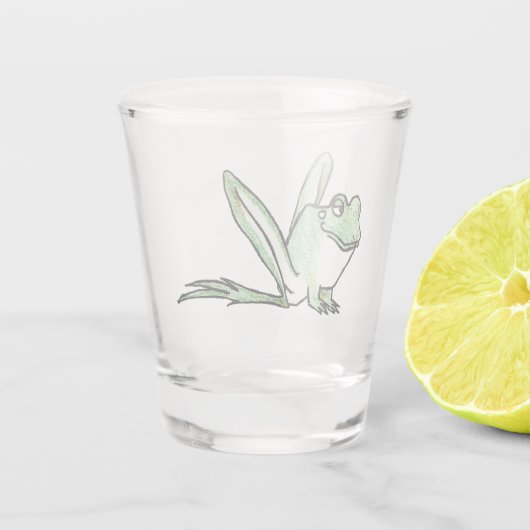 Frosch Schnapsglas (Rückseite)