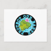 Frosch schütze unsere Erde Postkarte (Vorderseite)