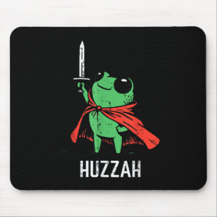 Frosch Schwert Cape Huzzah Lustiges Meme Fantasy J Mousepad