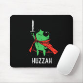 Frosch-Schwert-Umhang Huzzah Lustiges Meme Fantasy Mousepad (Mit Mouse)