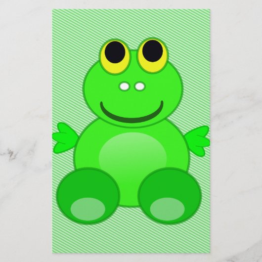 Frosch Scrapbook Paper Briefpapier (Vorderseite)