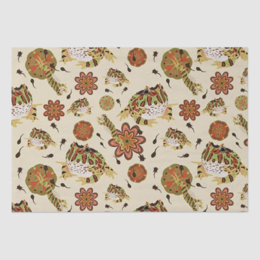 Frosch Seidenpapier (Vorderseite)