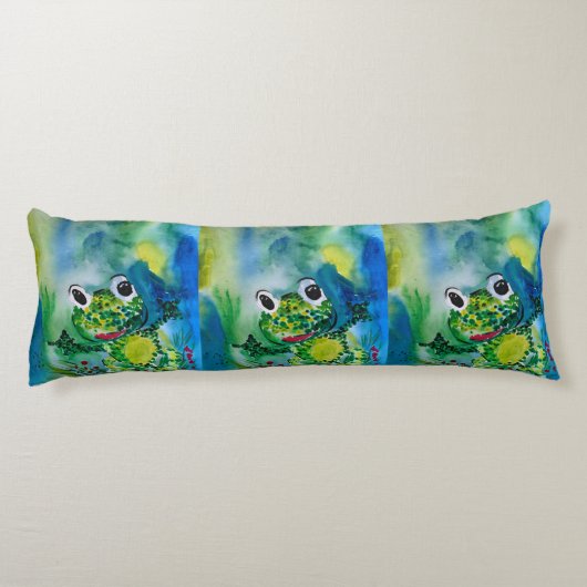 Frosch Seitenschläferkissen (Rückseite)