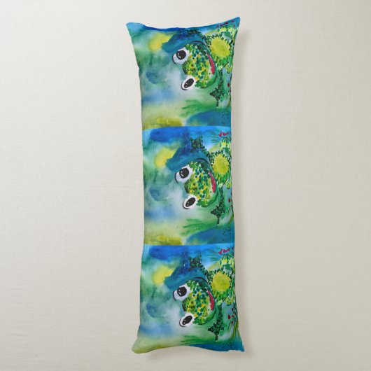 Frosch Seitenschläferkissen (Rückseite (Vertikal))