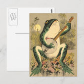 Frosch Serenade Postkarte (Vorne/Hinten)