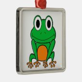 Frosch Silbernes Ornament (Rechts)