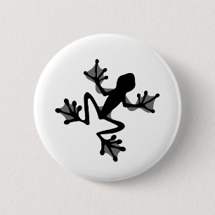 Frosch-Silhouette Button