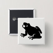 Frosch-Silhouette Button (Vorne & Hinten)