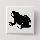 Frosch-Silhouette Button (Vorderseite)