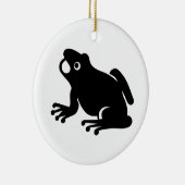 Frosch-Silhouette Keramik Ornament (Rechts)