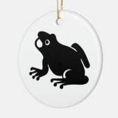 Frosch-Silhouette Keramik Ornament (Links)