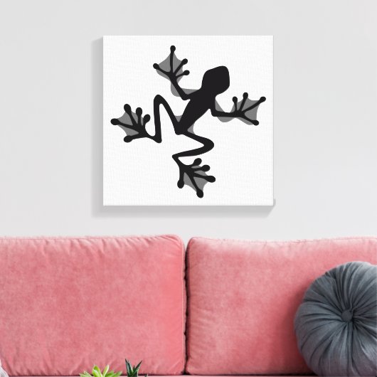 Frosch-Silhouette Leinwanddruck (Insitu (Wohnzimmer))