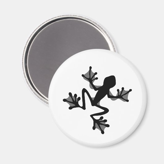 Frosch-Silhouette Magnet (Vorderseite/Rückseite)