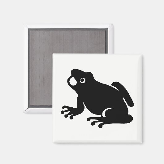 Frosch-Silhouette Magnet (Vorderseite/Rückseite)