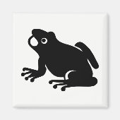 Frosch-Silhouette Magnet (Vorne)