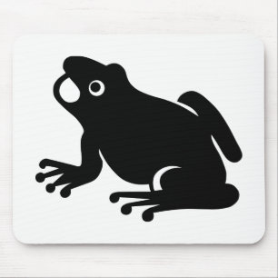 Frosch-Silhouette Mousepad