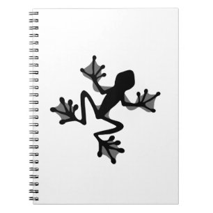 Frosch-Silhouette Notizblock